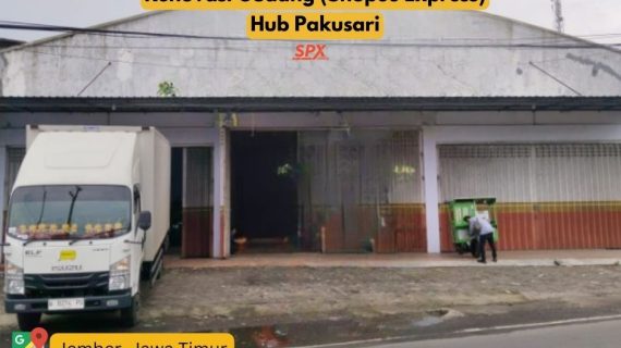 Renovasi Gudang (Shopee Express) Hub Pakusari, Jawa Timur