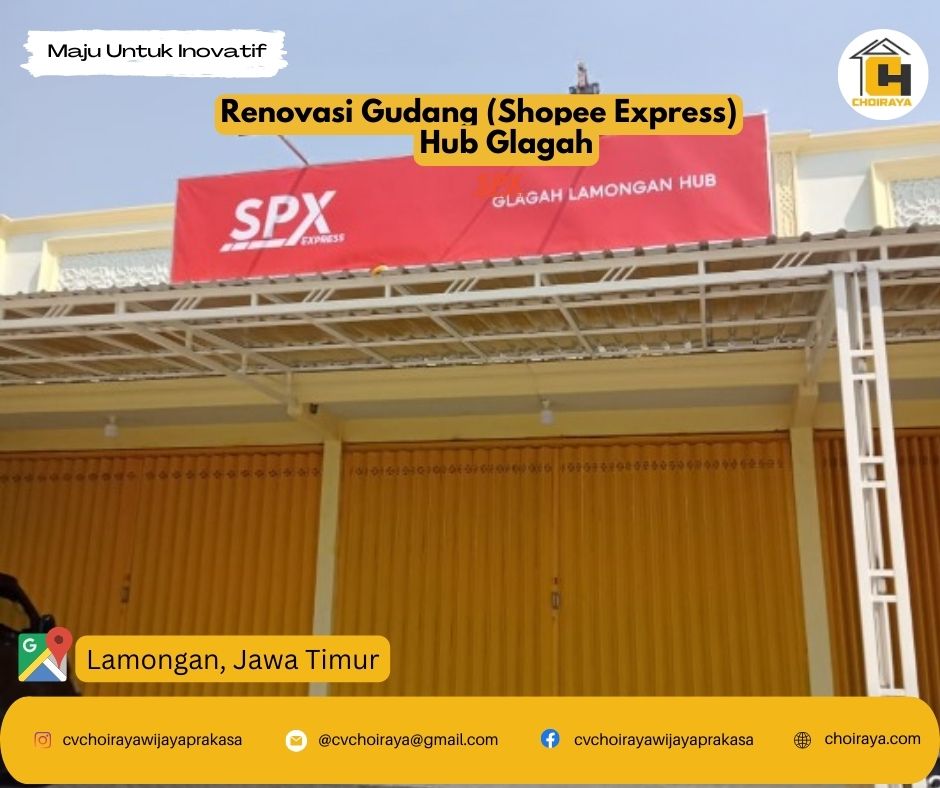 Renovasi Gudang Express) Hub Glagah, Jawa Timur CV Choiraya Wijaya Prakasa
